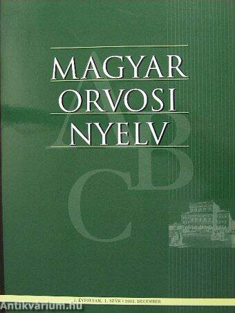 Magyar Orvosi Nyelv 2001. december