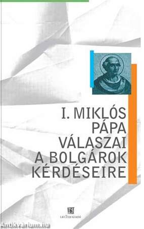 I. Miklós pápa válaszai a bolgárok kérdéseire