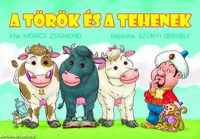 A török és a tehenek leporelló - ZÖLD BORÍTÓS - KÖTÖTT