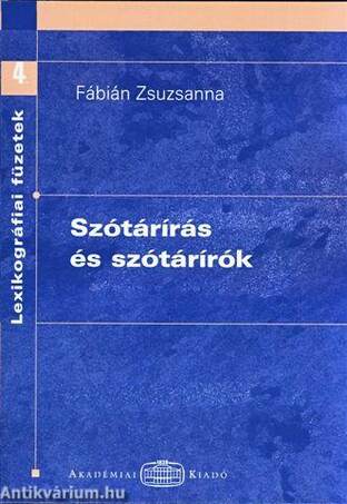 Szótárírás és szótárírók