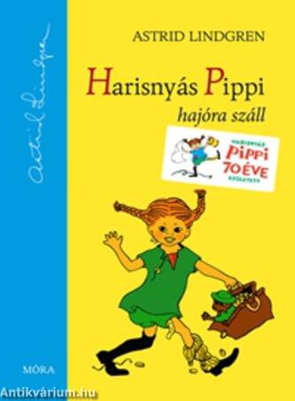 HARISNYÁS PIPPI HAJÓRA SZÁLL - KEMÉNY BORÍTÓS