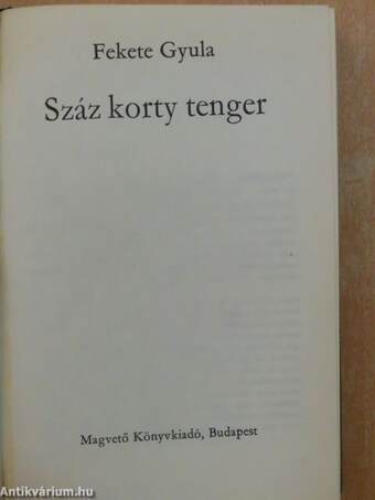 Száz korty tenger