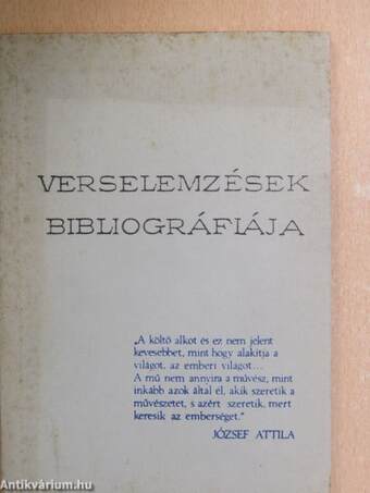 Verselemzések bibliográfiája 