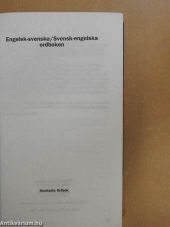 Engelsk-svenska/Svensk-engelska ordboken