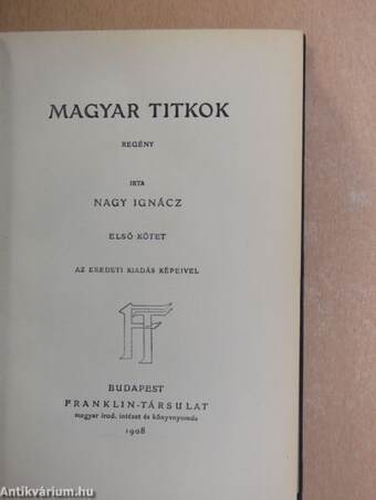 Magyar titkok I-III.