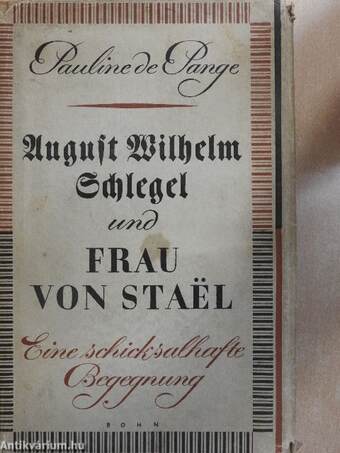August Wilhelm Schlegel und Frau von Staël