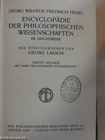 Encyclopädie der Philosophischen Wissenschaften