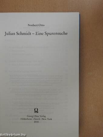 Julian Schmidt - Eine Spurensuche