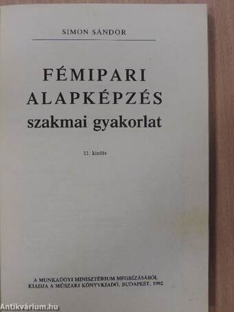 Fémipari alapképzés