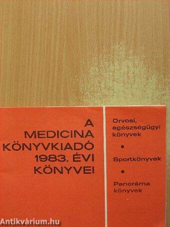 A Medicina Könyvkiadó 1983. évi könyvei
