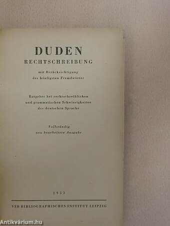 Duden Rechtschreibung