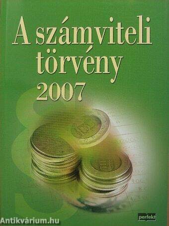 A számviteli törvény 2007