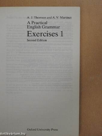 A Practical English Grammar Exercises 1