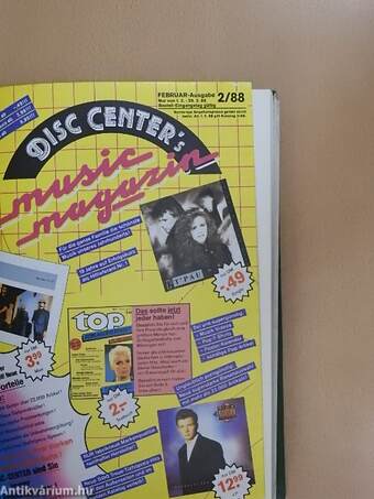 Disc Center Music Magazin 1988-89. (vegyes számok) (7 db)