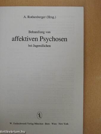 Behandlung von affektiven Psychosen bei Jugendlichen