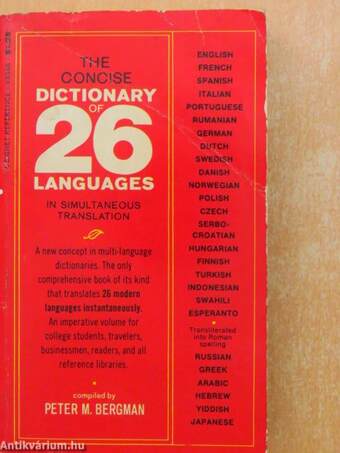 The Concise Dictionary of 26 Languages in Simultaneous Translations