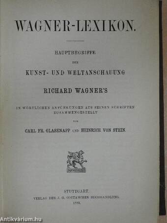 Wagner-Lexikon