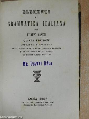 Elementi di grammatica italiana