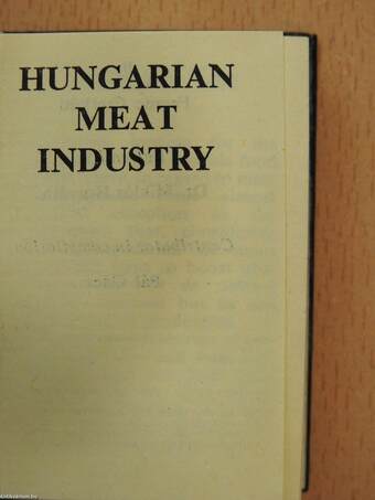 Hungarian meat industry (minikönyv) (számozott) - Plakettel