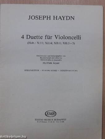 4 Duette für Violoncelli