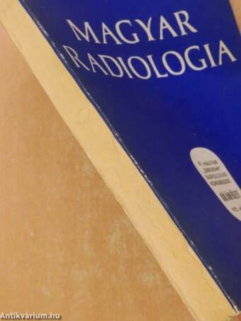 Magyar Radiologia 1972. október 12-14. Különfüzet