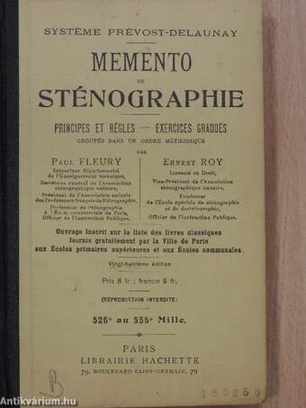 Memento de sténographie