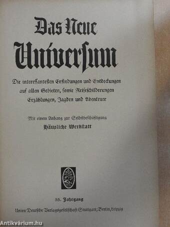 Das Neue Universum 55. (gótbetűs)