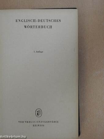 Englisch-Deutsches Wörterbuch/English-German Dictionary