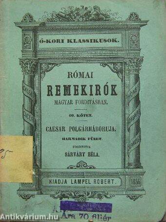 Római Remekirók - magyar fordításban 10. kötet (töredék)