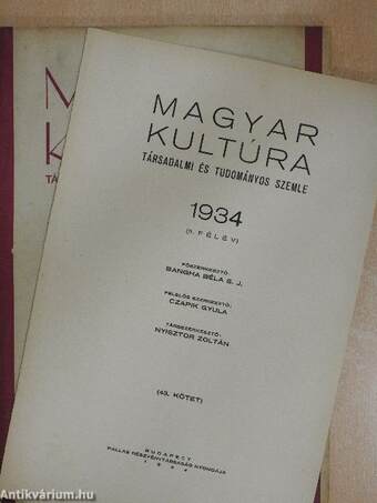 Magyar Kultúra 1934. december 20.