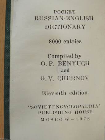 Pocket Russian-English Dictionary (minikönyv)