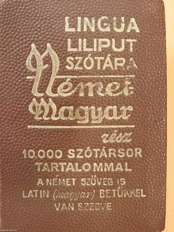 Schenk Liliput Zsebszótára - Német-magyar rész (minikönyv)