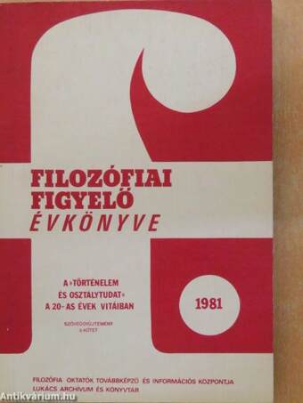 Filozófiai Figyelő Évkönyve 1981/II. 