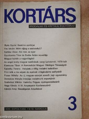 Kortárs 1978. március