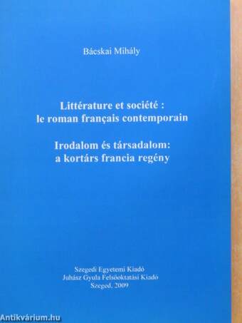 Irodalom és társadalom: a kortárs francia regény