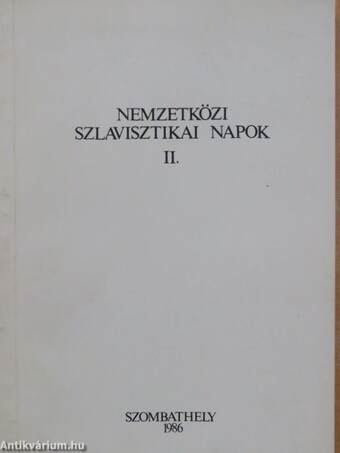 Nemzetközi szlavisztikai napok II.