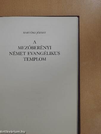 A mezőberényi német evangélikus templom