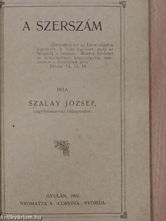 Mire való a szivmüvelés?/A szerszám/Szántás/Mag és a vetés/Kikelés/A Gaz/Aratásra hivás/Csépelés/Ördög igásai/Gazda nélkül