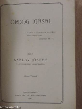 Mire való a szivmüvelés?/A szerszám/Szántás/Mag és a vetés/Kikelés/A Gaz/Aratásra hivás/Csépelés/Ördög igásai/Gazda nélkül