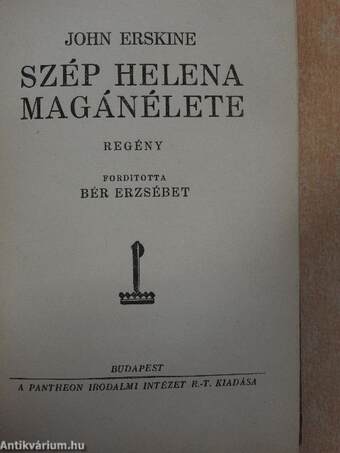 Szép Helena magánélete