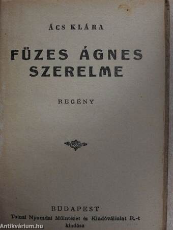 Füzes Ágnes szerelme