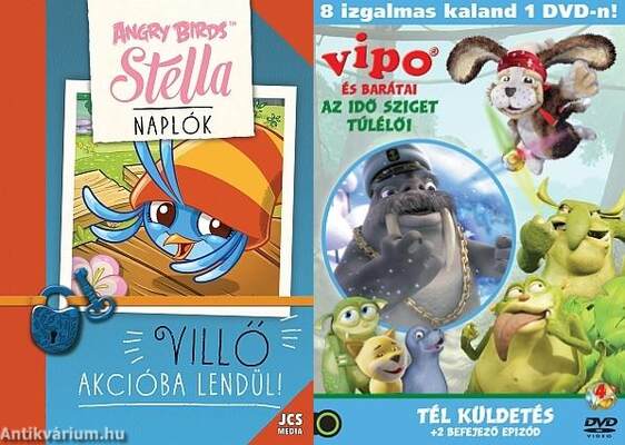 Angry Birds Sztella Naplók - Villő akcióba lendül! + Ajándék VIPO és barátai-Az Idő Sziget túlélői 4.-es DVD - Tél küldetés