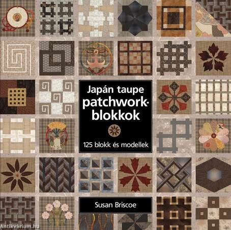 Japán taupe patchworkblokkok - 125 blokk és modellek