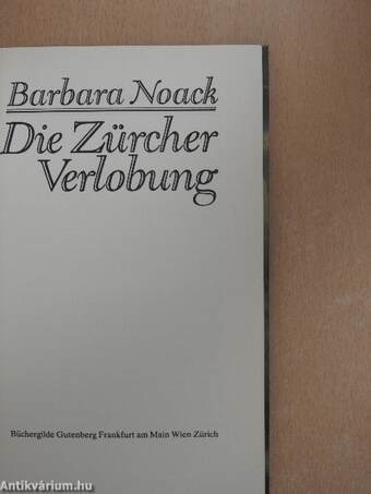 Die Zürcher Verlobung