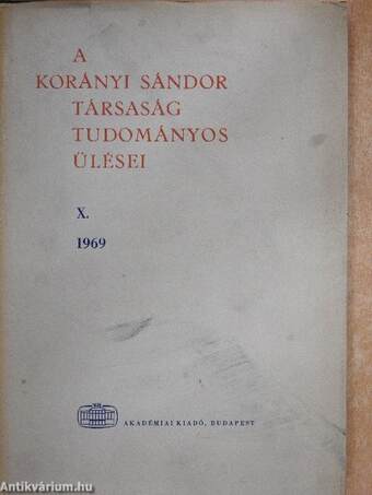 A Korányi Sándor Társaság tudományos ülései X.