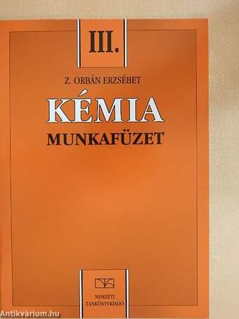 Kémia munkafüzet III.