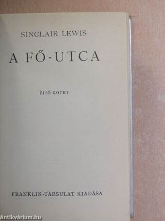 A Fő-utca I-II.