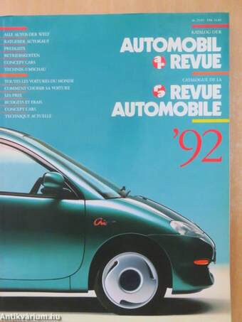 Automobil Revue/Revue Automobile 1992