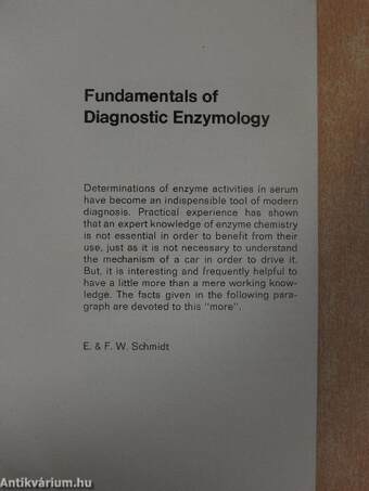 Fundamentals of Diagnostic Enzymology