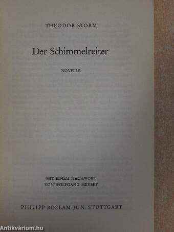 Der Schimmelreiter